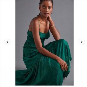 Anthropologie Ruched Slip Dress NWT